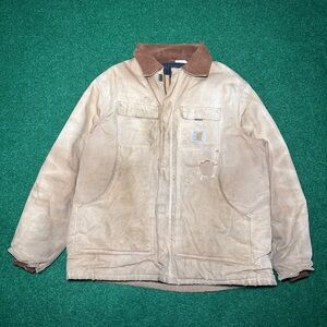 Vintage 90s Carhartt Distressed Arctic Insulated Grunge XL XXL Work Wear Jacket